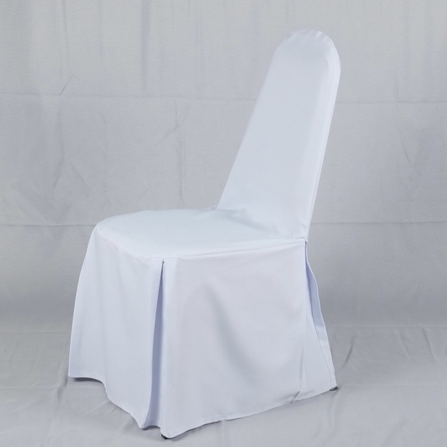 ให้เช่าเก้าอี้นวมพร้อมผ้าคลุมสีขาว
